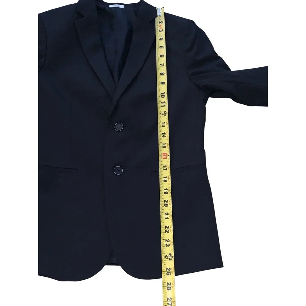 Calvin Klein Blazer Boys 14 Black 2 Button Formal Classic‎ Jacket School DressUp